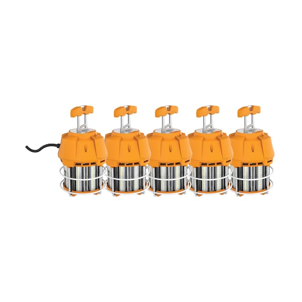 Bulb,LED,60W,120V,50K,Orange,Corncob,Plug 3-Prong